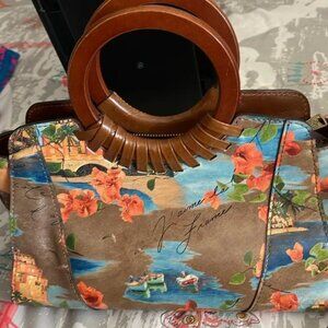 Patricia Nash Leather French Riviera Lyon Satchel Crossbody $249 Retail